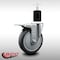 Service Caster 5'' SS Thermoplastic Rubber Swivel 1-3/4'' Expanding Stem Caster Total Lock Brake SCC-SSEXTTL20S514-TPRB-134 - alternate 3